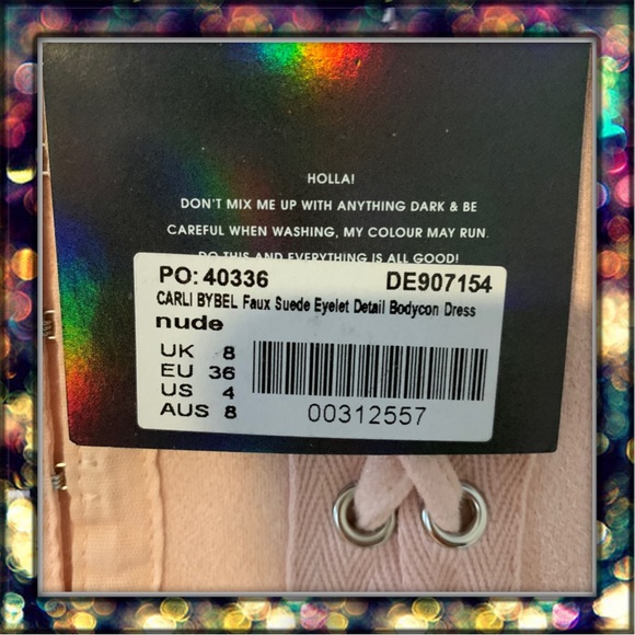 {Missguided}Carli Bibel Suede Eyelet Bodycon dress - Picture 6 of 15